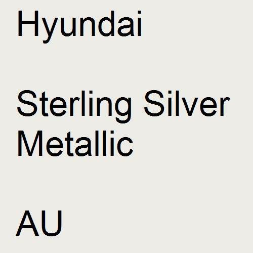 Hyundai, Sterling Silver Metallic, AU.